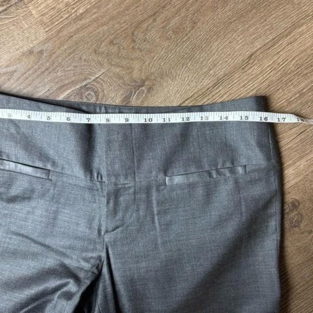 alice + olivia Wool Gray Flared Dress Pants Women's Size 8 - Picture 6 of 10